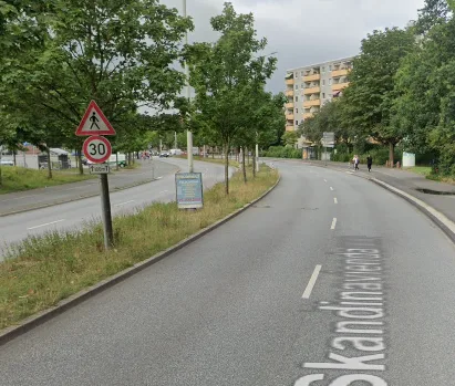 Prüfungsstelle in Kiel: Kaufland – Tempo 30 (Mettenhof)